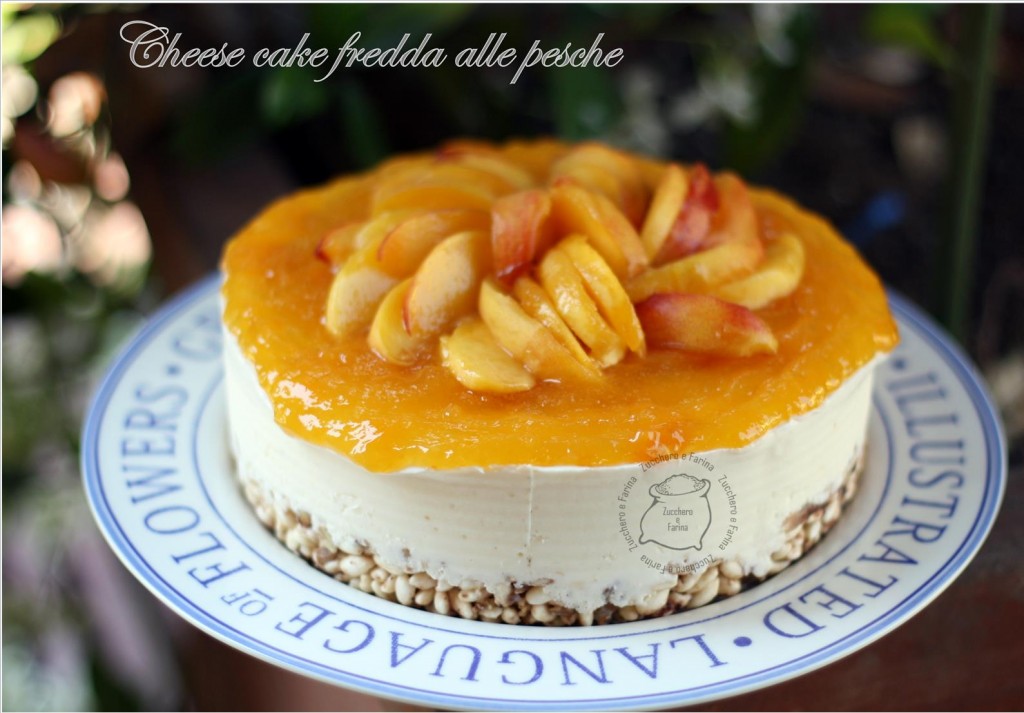 cheeese cake alle pesche fredda