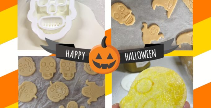 Biscotti di Halloween con la pasta di zucchero